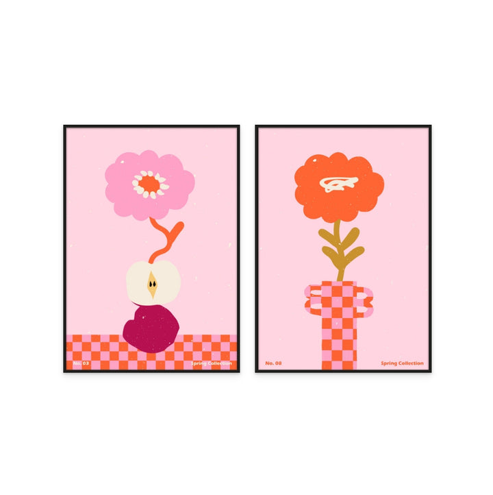 Set "Spring Flower #03" + "Spring Flower #08" Art Prints