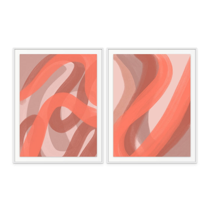 Set "Coral" Art Print