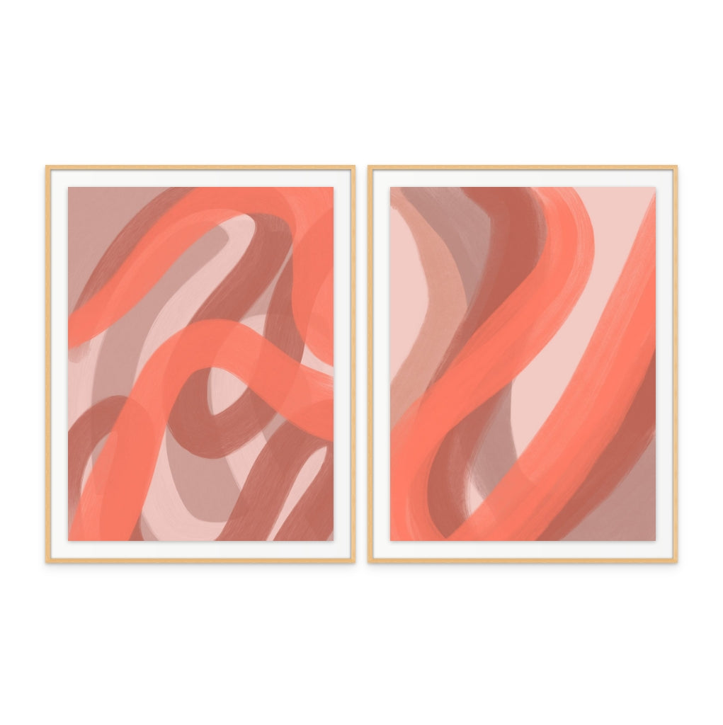 Set "Coral" + "Coral IV" Art Print