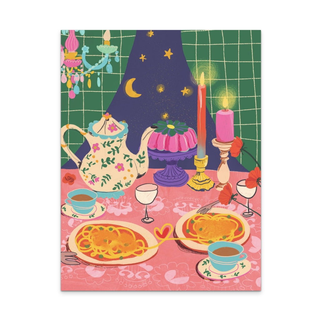 Spaghetti Date Art Print