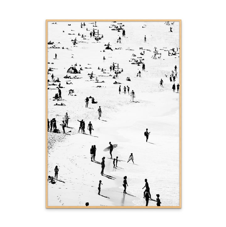 Beach Silhouettes Art Print