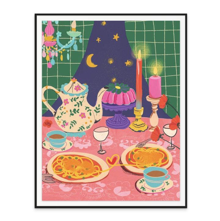 Spaghetti Date Art Print