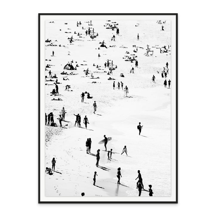 Beach Silhouettes Art Print