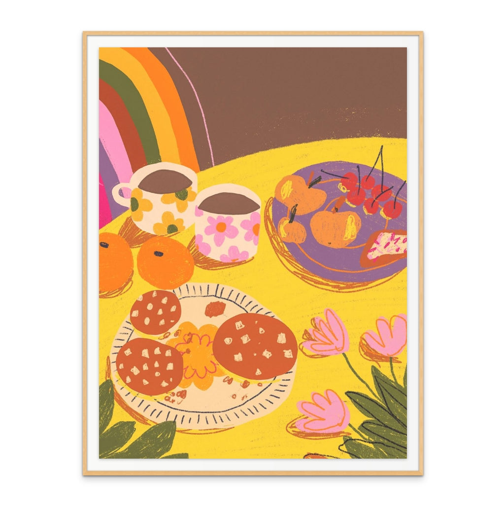 Yellow Table Art Print