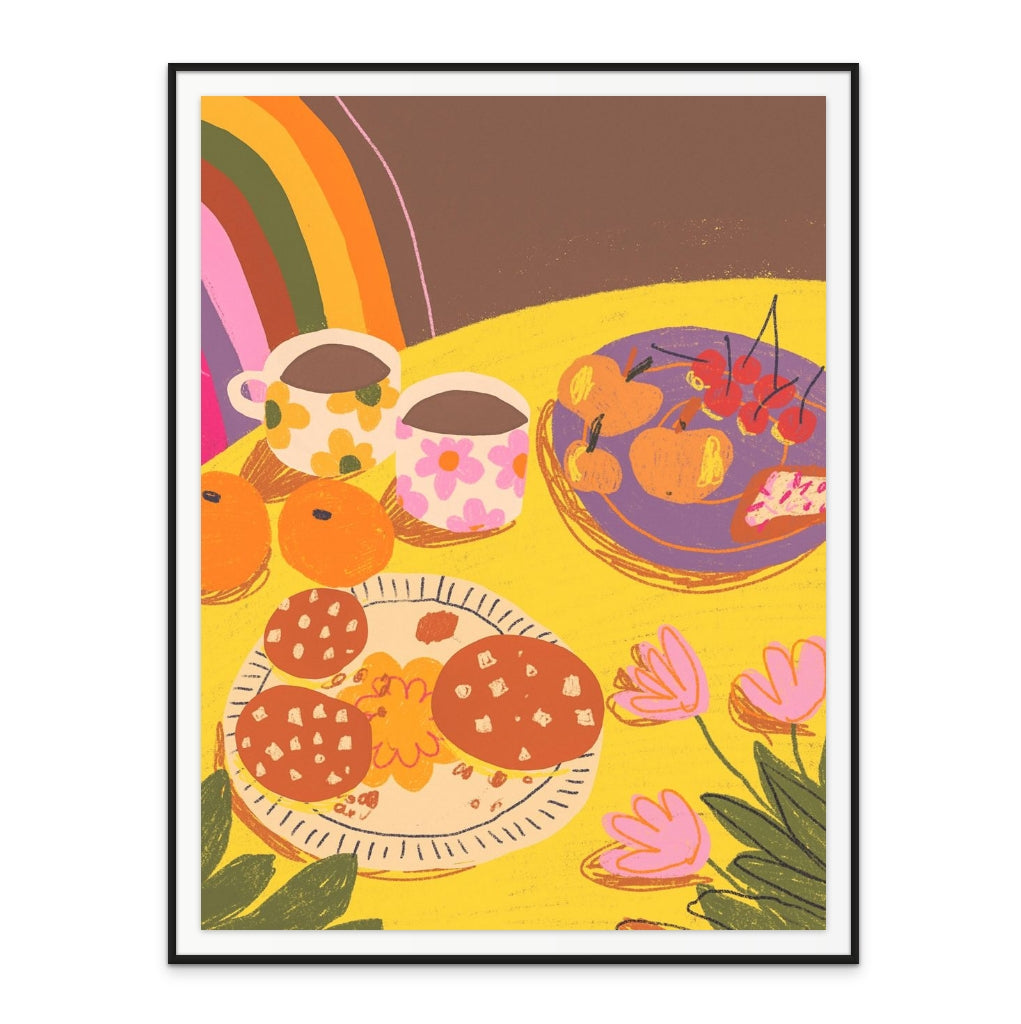 Yellow Table Art Print