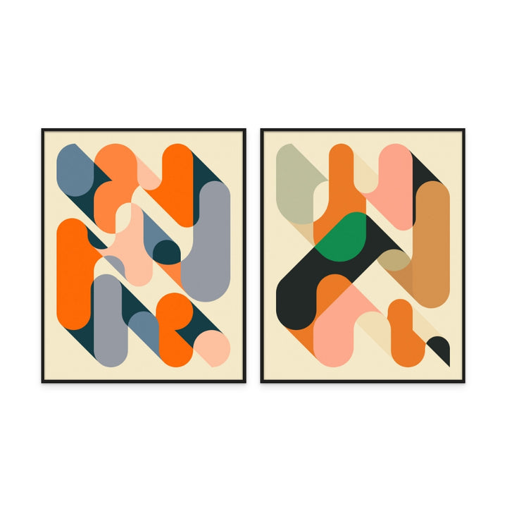 Set "Geometrics 1" + "Geometrics 2" Art Prints