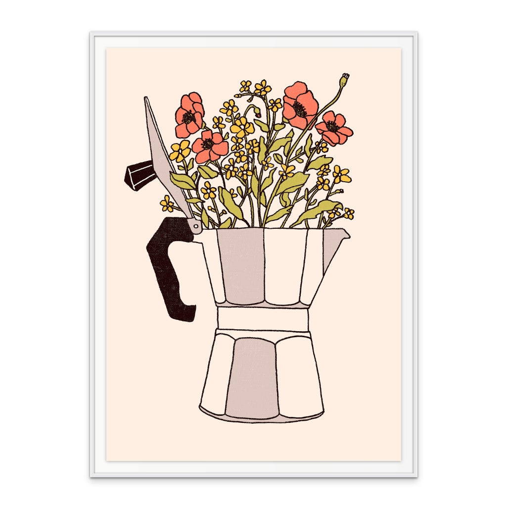 Moka Flowers Art Print