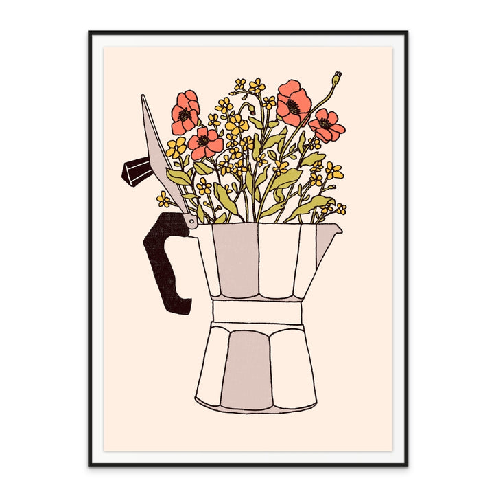 Moka Flowers Art Print