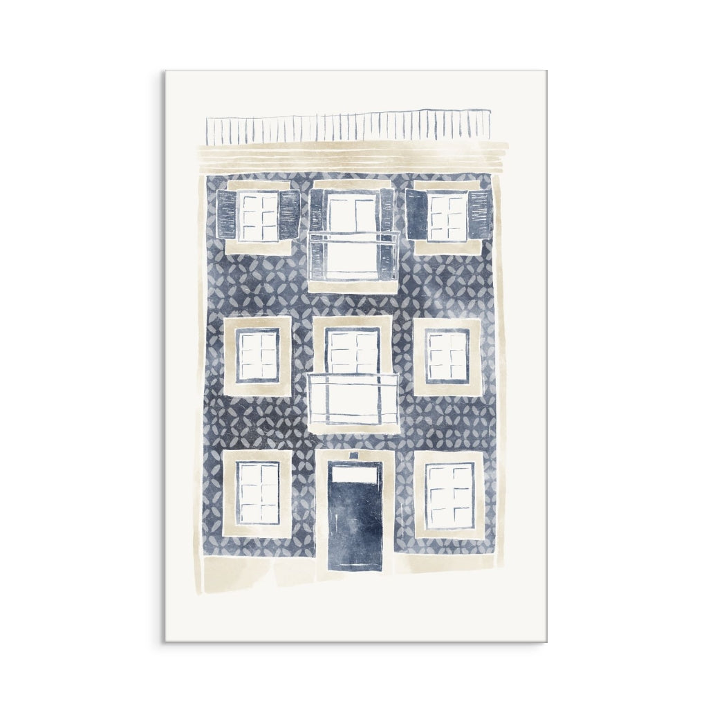 Blue Portuguese Building Art Print