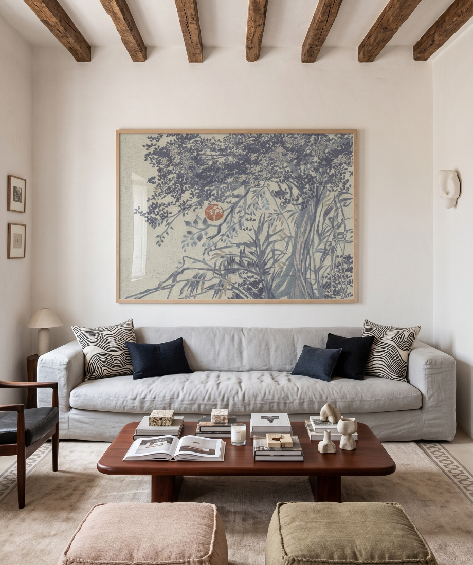 Cuadro "Blue Forest Moon"