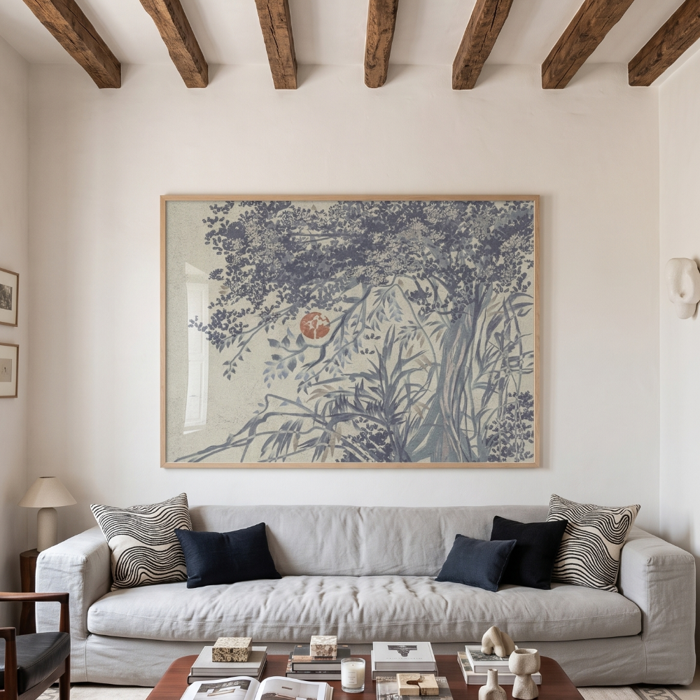 Cuadro "Blue Forest Moon"