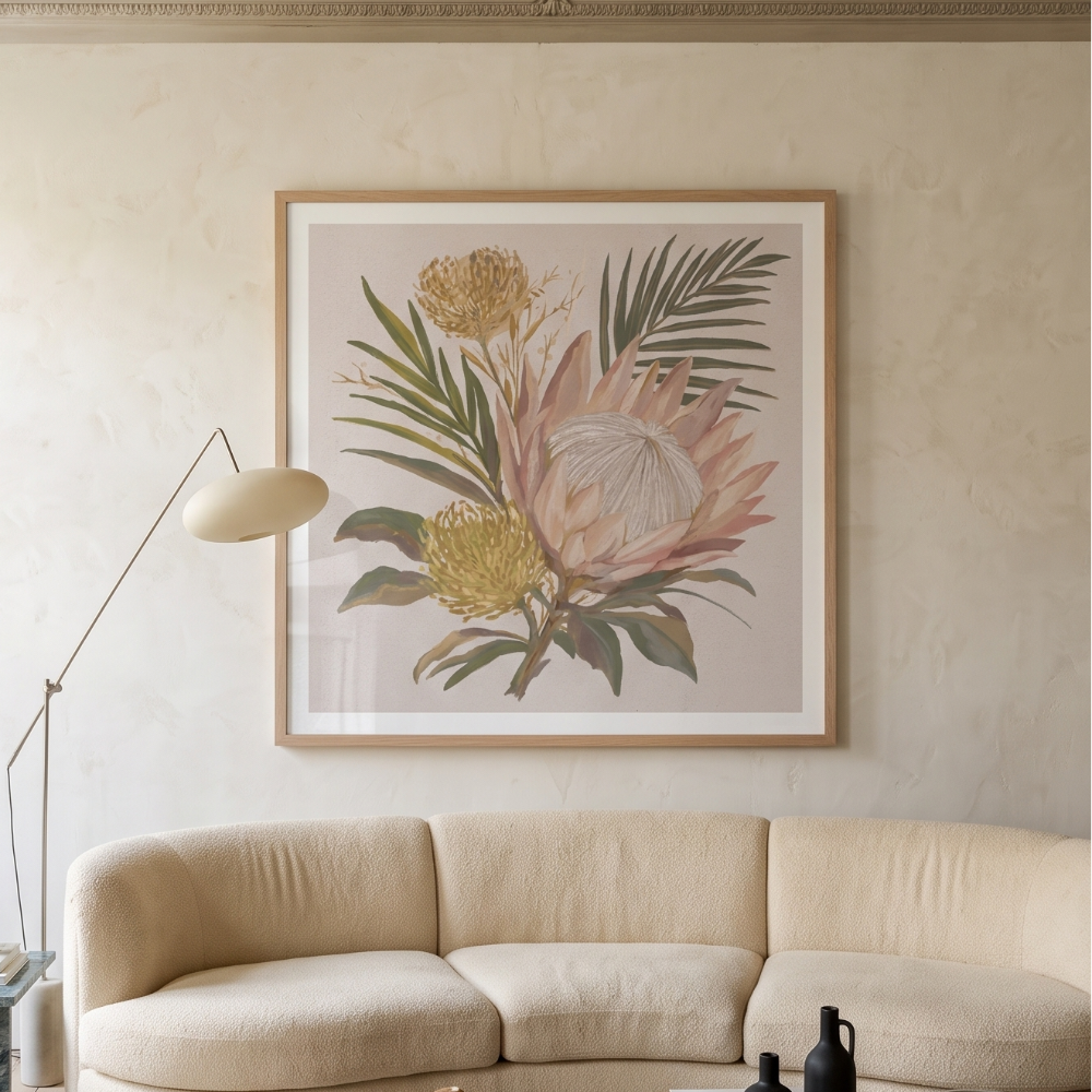 Cuadro "Blush Protea Bouquet"