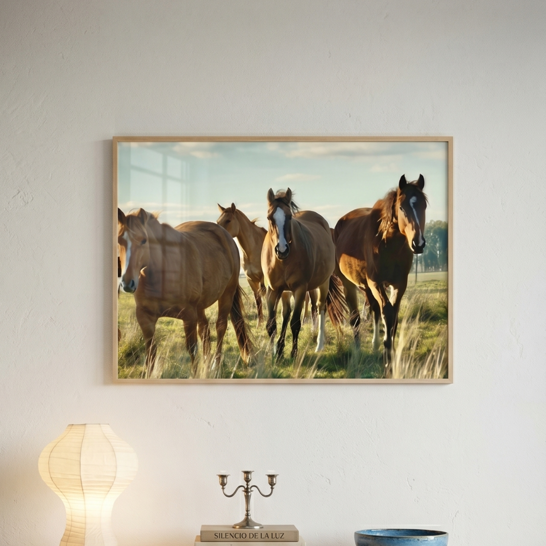 Cuadro "Caballos uruguayos"