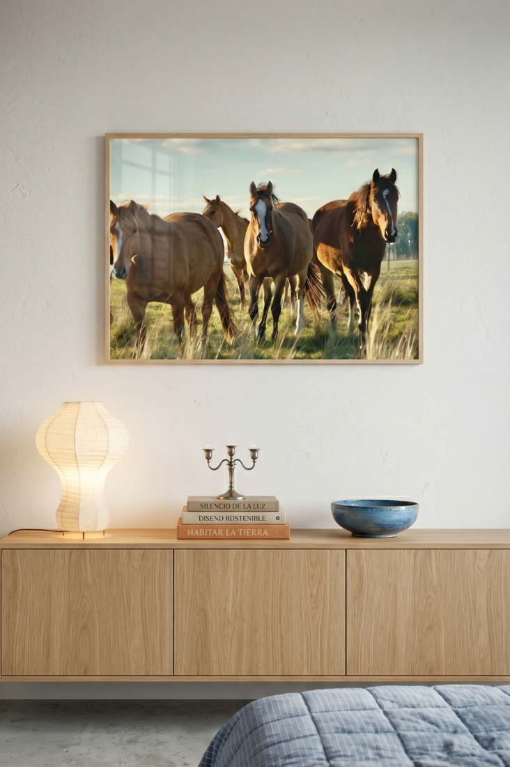 Cuadro "Caballos uruguayos"