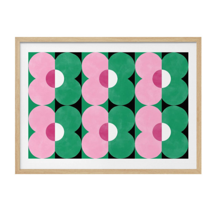 Cuadro "Mosaic flowers"