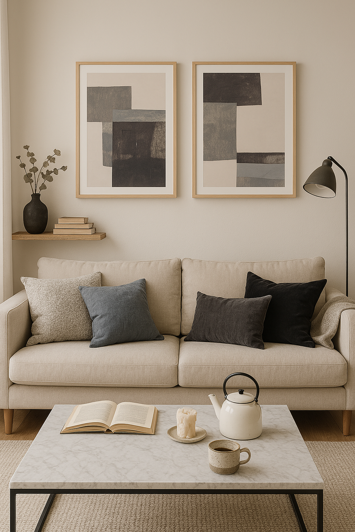 Gray Blocks #2 Art Print