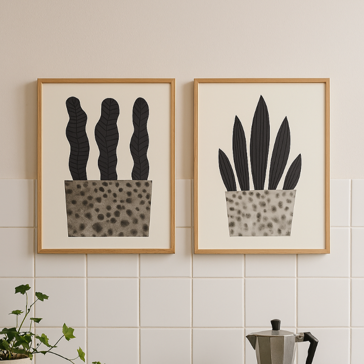Plant in a pot #1 Art Print