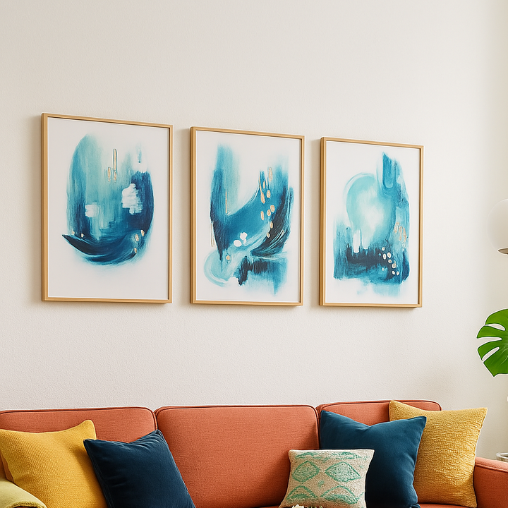 Set "Trident seas 1" + "Trident seas 2" + "Trident seas 3" Art Prints