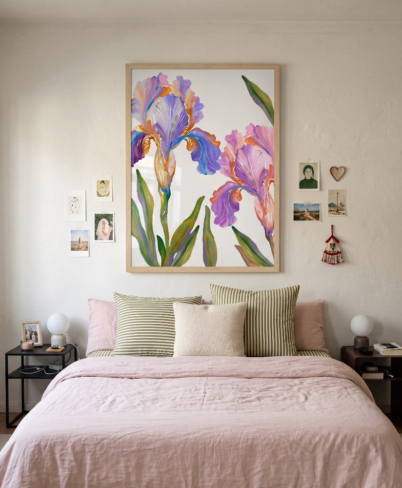 Cuadro "Colorful Iris Blooms"