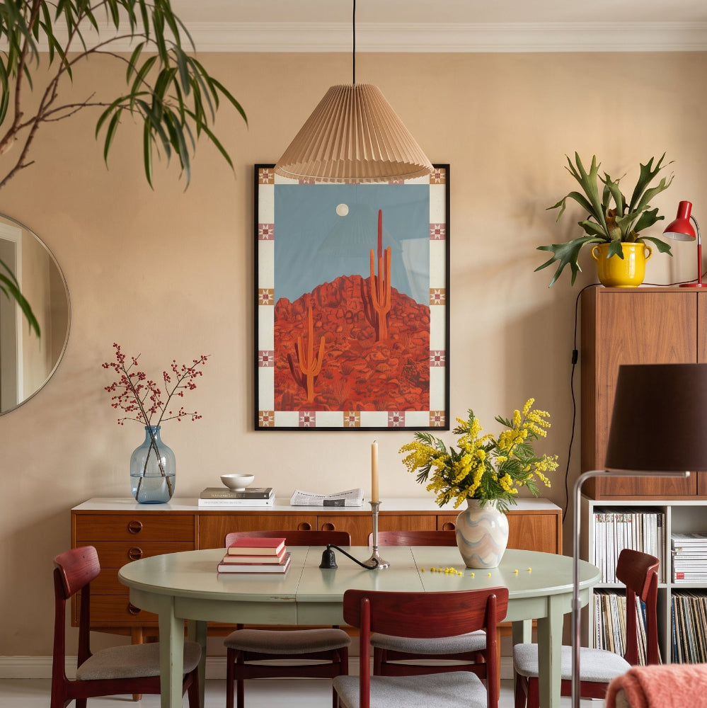 Cuadro "Desert Moon Saguaro"
