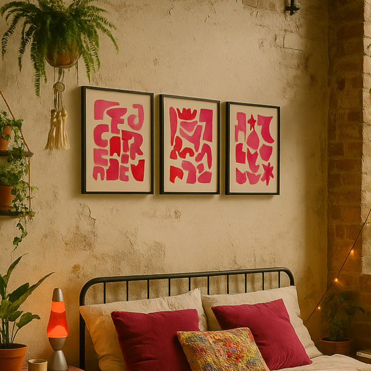 Cuadro "A Pink Puzzle"