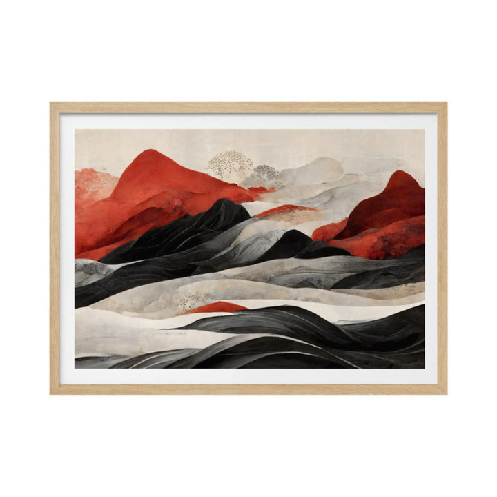 Red Mountains Art Print