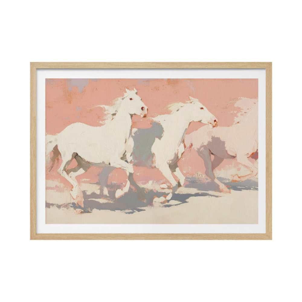 Wild horses Art Print