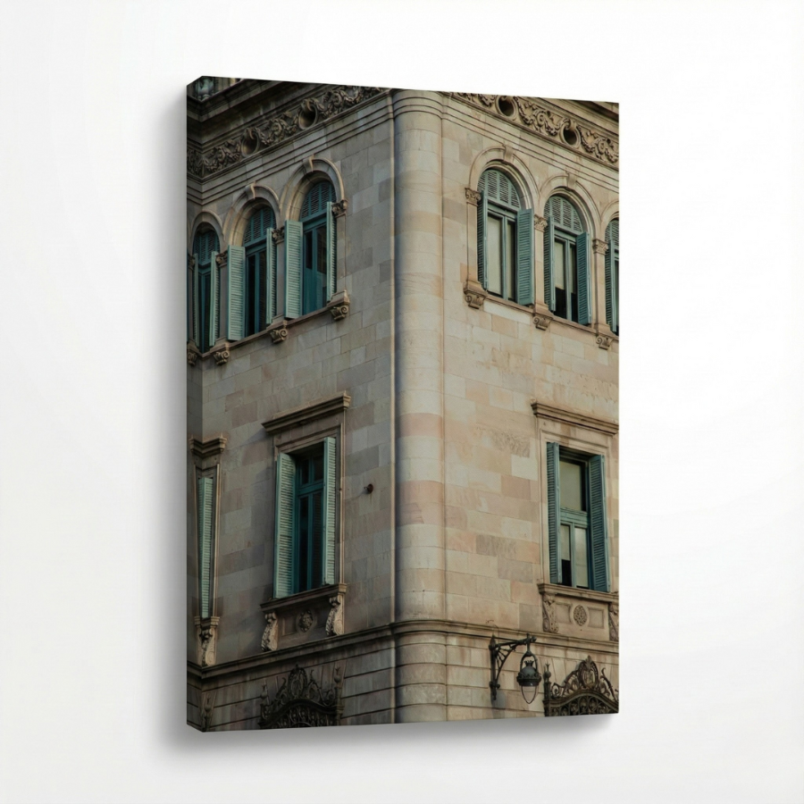 Cuadro "Barcelona al atardecer"