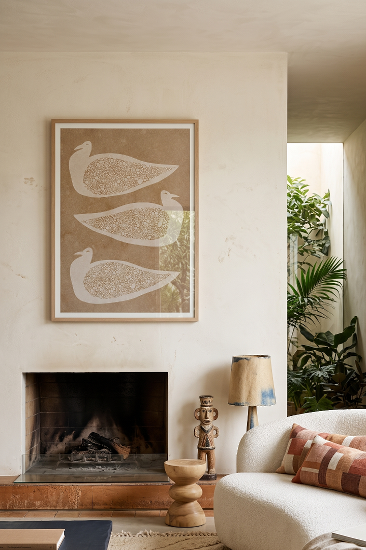 Cuadro "Earthy Patterned Birds"