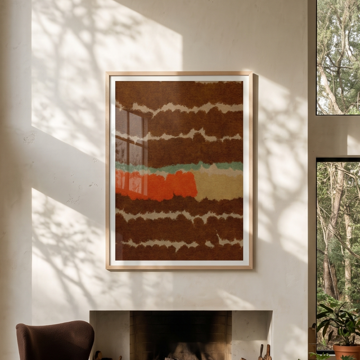 Cuadro "Earthy Stripe Abstract"