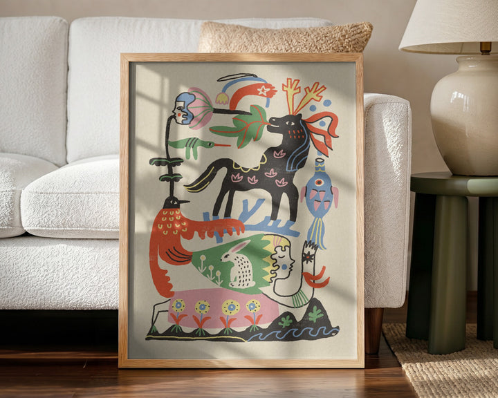Cuadro "Enchanted Folk Art Gathering"