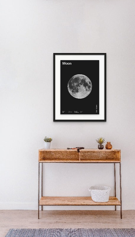 Solar System Moon Art Print