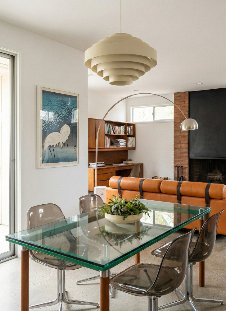 Cuadro "Egrets and Reeds In Moonlight (1926) Boarder"