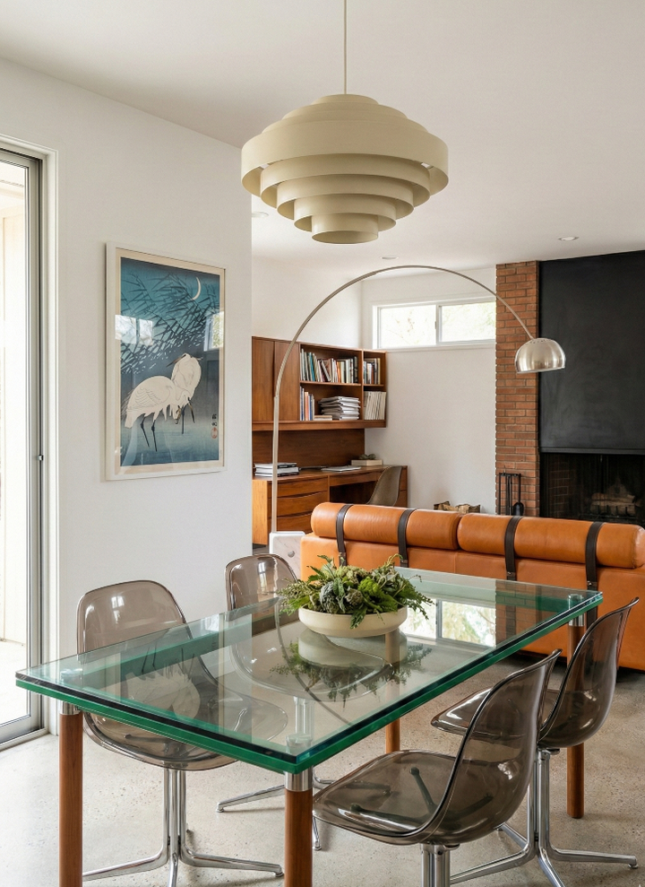 Cuadro "Egrets and Reeds In Moonlight (1926) Boarder"