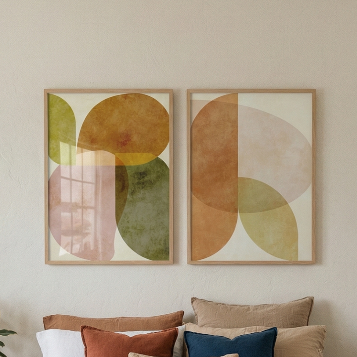 Set de cuadros "Aqua Shapes2 Kopie"