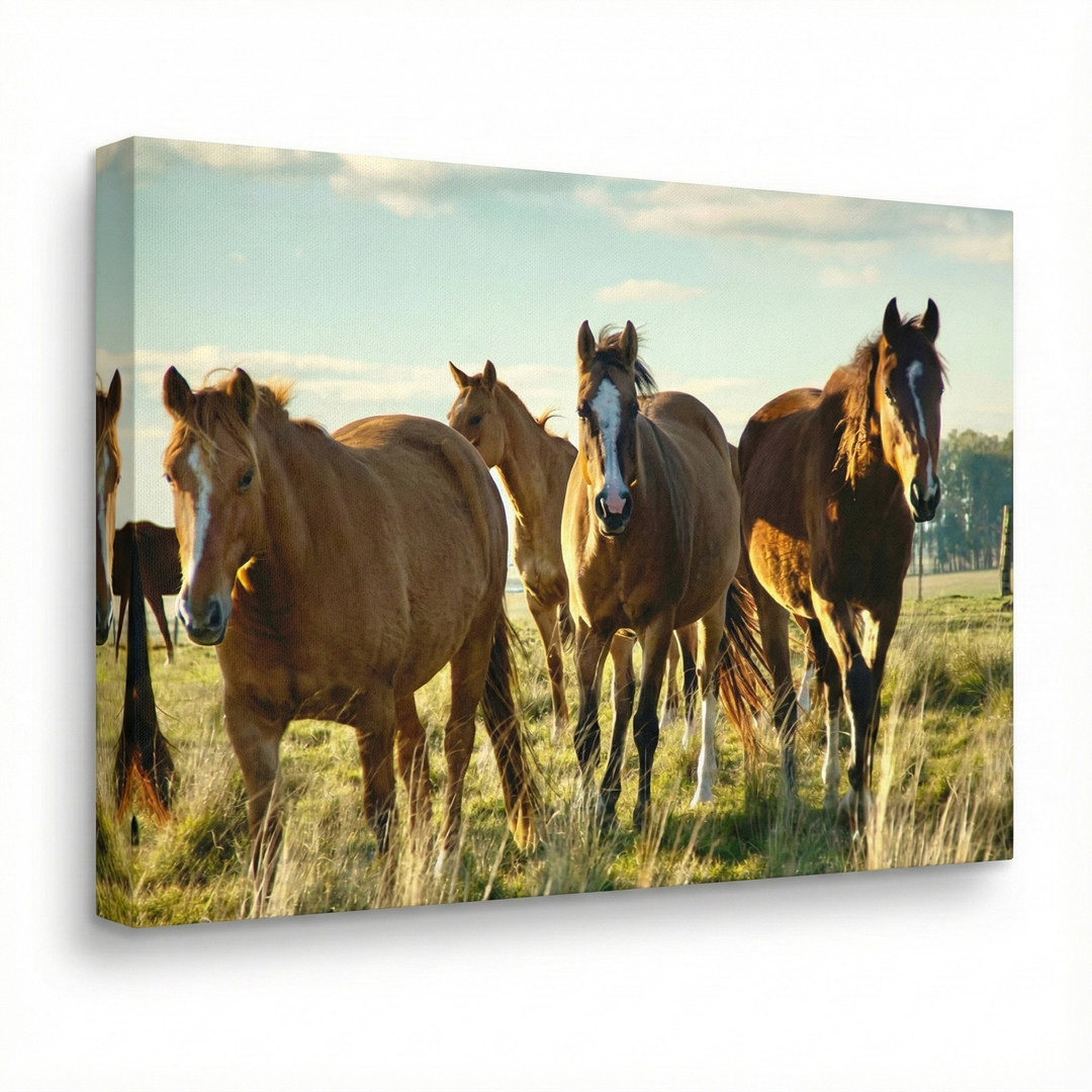 Cuadro "Caballos uruguayos"