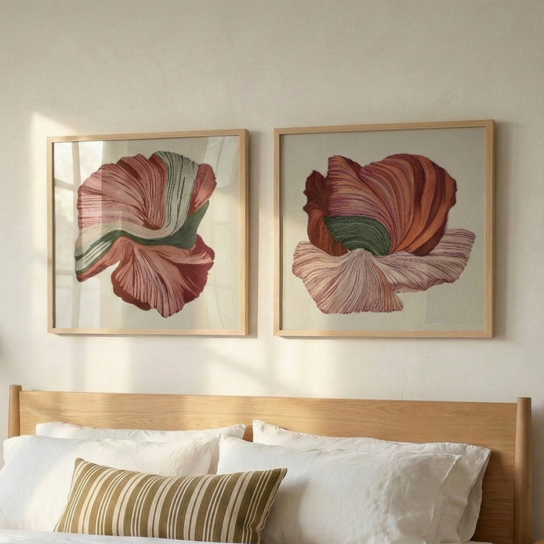 Set de cuadros "Floral Lines"