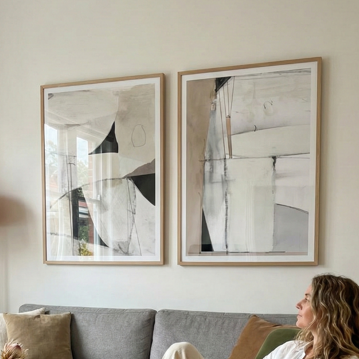 Set de cuadros "Monochrome Balance"