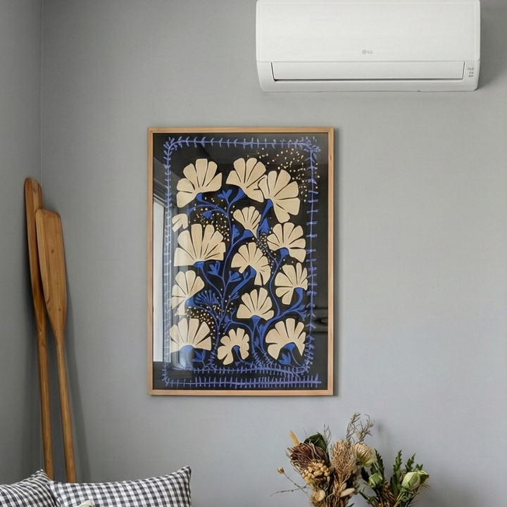 Cuadro "Ever blooming good vibes mustard yellow"