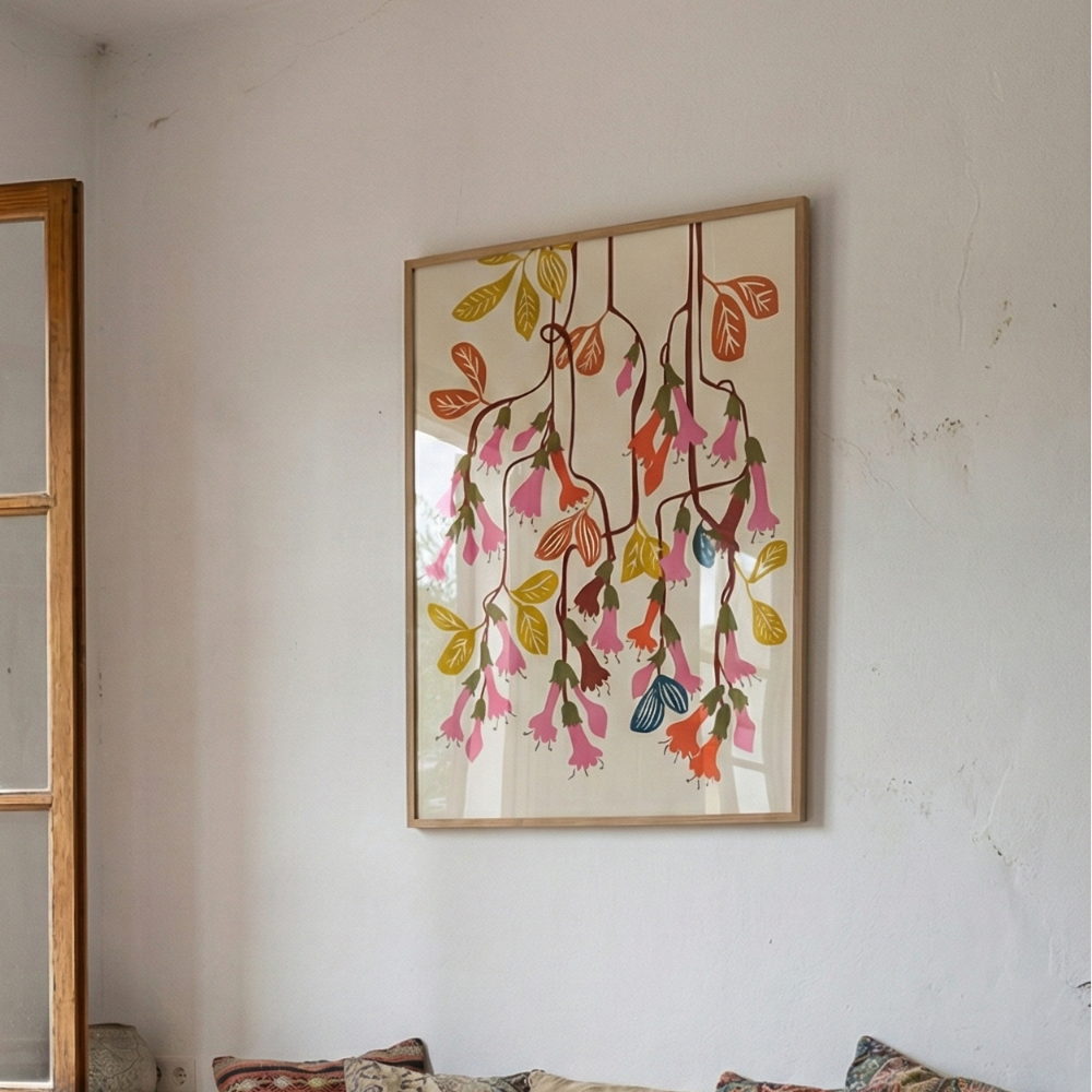 Cuadro "Fuchsia Flower affection light"