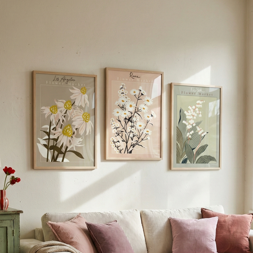 Cuadro "Flower Market Rome Aster"