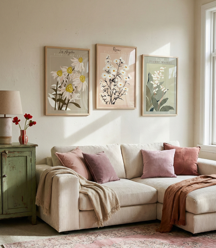 Set de cuadros "Set World Flower Markets"