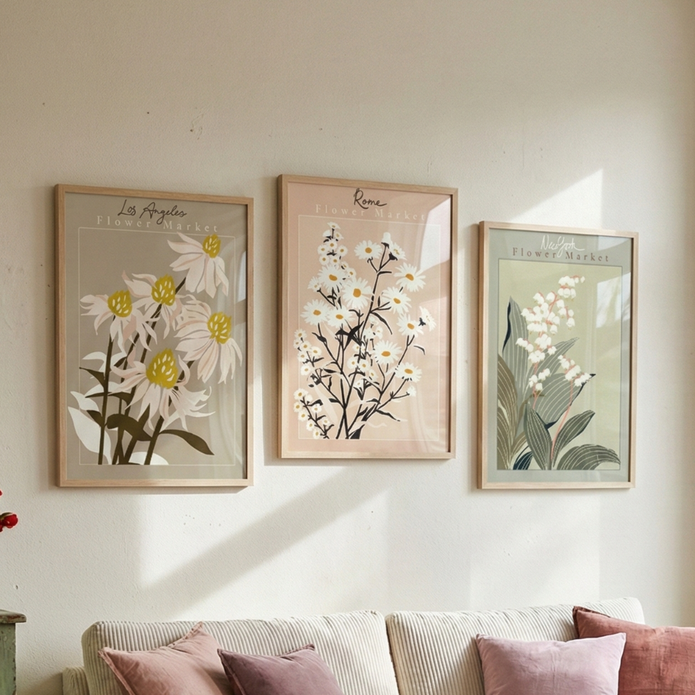 Cuadro "Flower Market Los Angeles Echinacea"