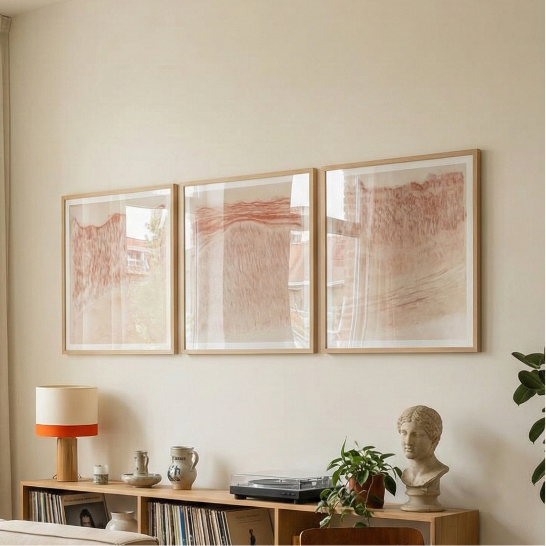 Cuadro "Crimson Wavescape"