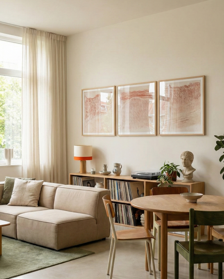 Set de cuadros "Soft Terracotta Textures"