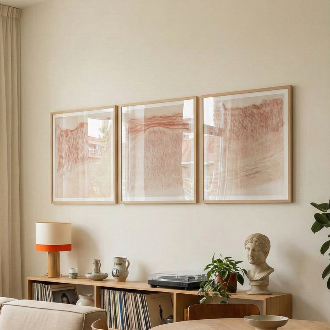 Set de cuadros "Soft Terracotta Textures"