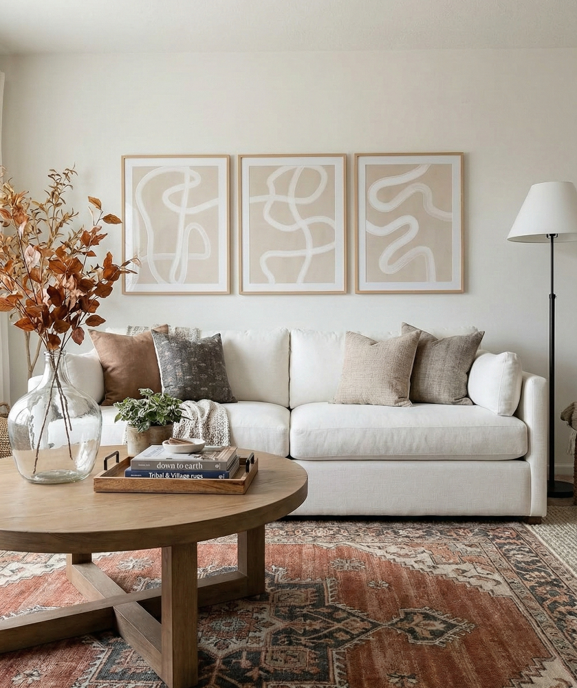 Cuadro "White Brush Stroke Poster No.2"