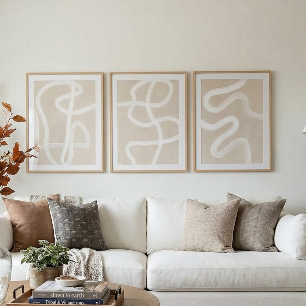 Cuadro "Beige One Line Drawing"