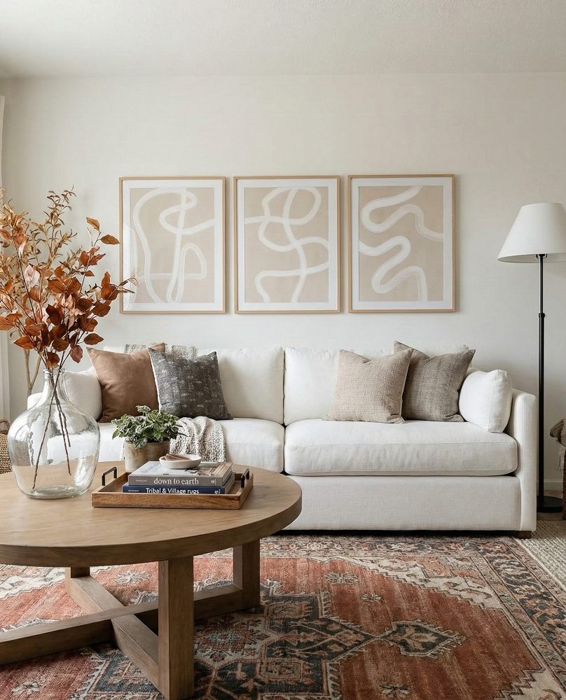 Cuadro "Beige One Line Drawing"