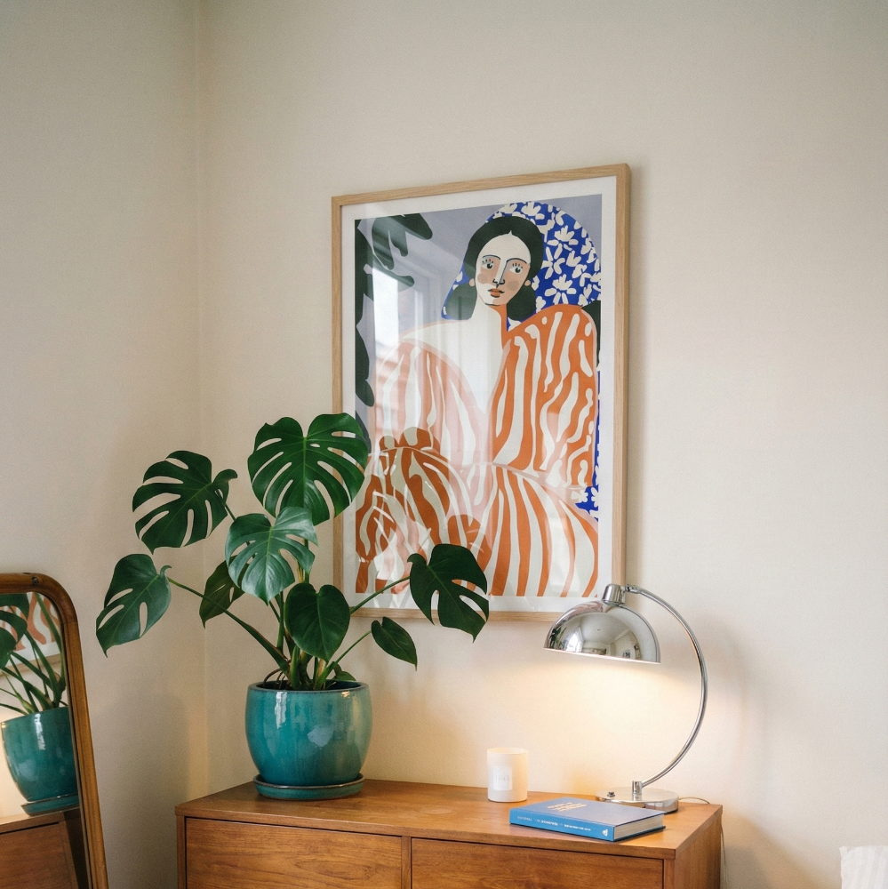 Cuadro "Woman In Striped Suit "